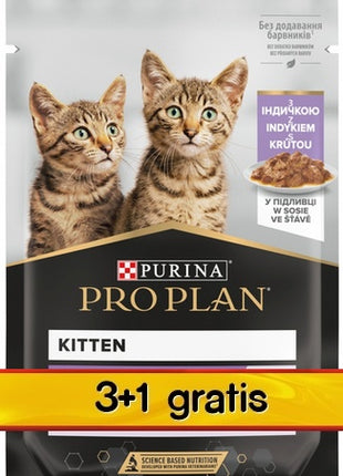Purina Pro Plan Cat Kitten saszetka 4x85g 3+1 gratis