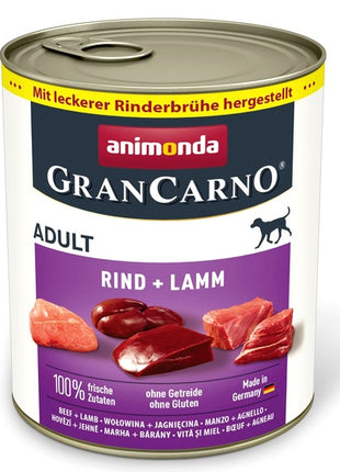 Animonda GranCarno Original Adult Rind Lamm Wołowina + Jagnięcina puszka 800g