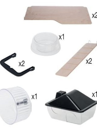 Zolux Klatka Neo Panas mała czarna [205624NOI]