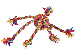 Zolux Zabawka dla psa szarpak ośmiornica sznur Rainbow 38cm
