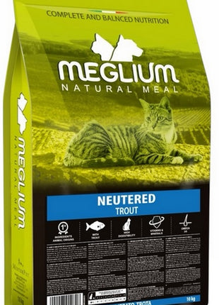Meglium Cat Adult Neutered Trout 10kg
