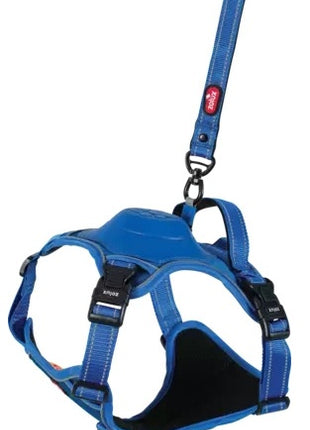 Zolux Szelki ze smyczą automatyczną Easyride S niebieskie