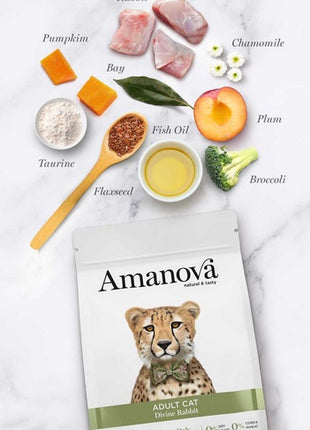 Amanova Cat Adult Divine Rabbit - królik 1,5kg