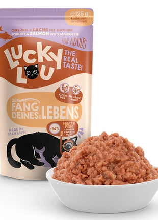Lucky Lou Lifestage Adult Drób i łosoś saszetka 125g