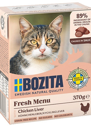 Bozita z Wątróbką Kurczaka kawałki w sosie kartonik 370g
