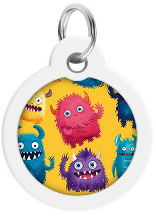 Collar WauDog Smart ID Zawieszka z QR-paszportem okrągła 3cm futrzane potwory