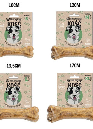 Paka Zwierzaka Kość z dodatkiem strusia S 10cm