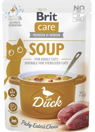 Brit Care Cat Soup Duck saszetka 75g