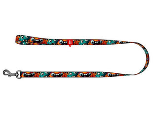 Collar WauDog Nylon Smycz nylonowa L-XXL 25mm/200cm, wzór ZĘBATE POTWORY