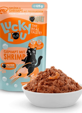 Lucky Lou Lifestage Adult Drób i krewetki saszetka 125g