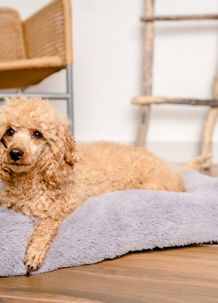 MIMIKO Pets Legowisko Shaggy prostokątne L 65x45cm szare