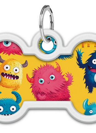 Collar WauDog Smart ID Zawieszka z QR-paszportem kość 4x3cm futrzane potwory