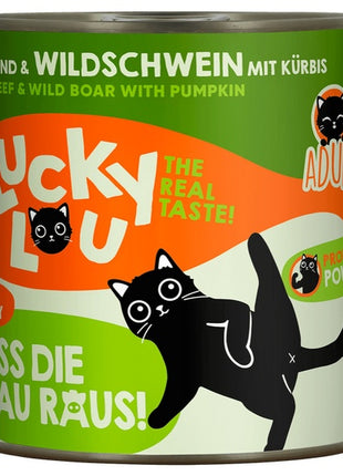 Lucky Lou Lifestage Adult Wołowina i dzik puszka 800g