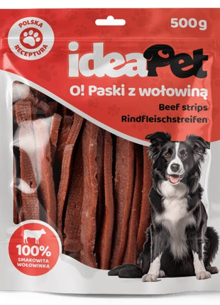 IdeaPet Paski z wołowiną 500g