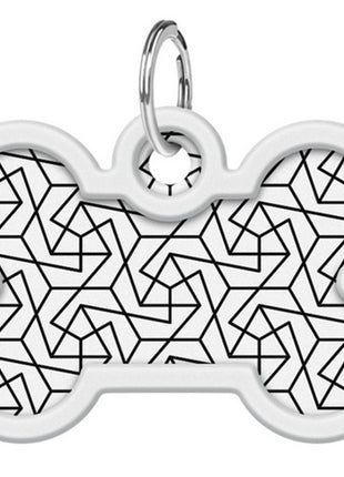 Collar WauDog Smart ID Zawieszka z QR-paszportem kość 4x3cm geometria