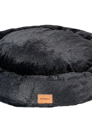 MIMIKO Pets Legowisko Shaggy okrągłe XXL 100cm czarne