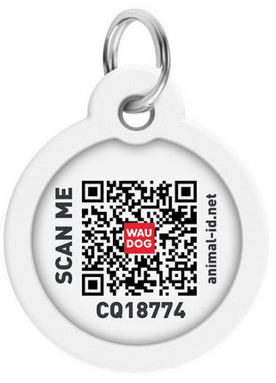 Collar WauDog Smart ID Zawieszka z QR-paszportem okrągła 3cm batman zielony