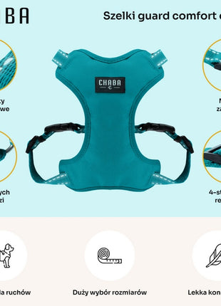 CHABA Szelki Guard Comfort Classic L morskie