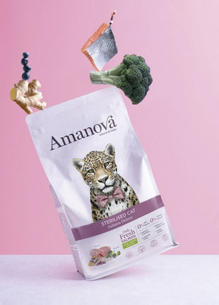 Amanova Cat Sterilised Salmon Deluxe - łosoś 6kg