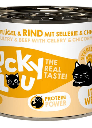 Lucky Lou Lifestage Sterilized Drób i wołowina puszka 200g