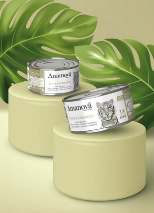 Amanova Cat Tuna & Sardines - tuńczyk i sardynki w galaretce puszka 70g [14]