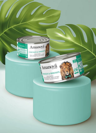Amanova Cat Chicken & Shrimps - kurczak i krewetki w galaretce puszka 70g [06]
