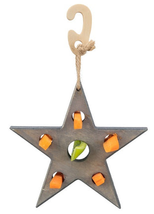 Trixie Zabawka Świąteczna dla gryzoni Gwiazda na przysmaki szara 14x17cm [TX-92655]