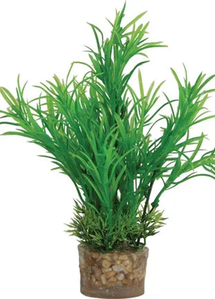 Zolux Ornament Pastic Plant Op Stenen Vrolijk Assorti