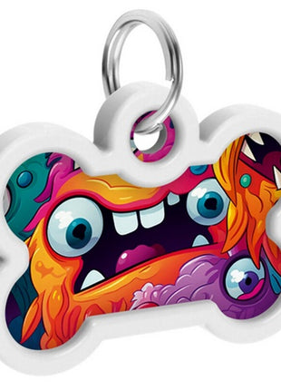 Collar WauDog Smart ID Zawieszka z QR-paszportem kość 4x3cm zębate potwory