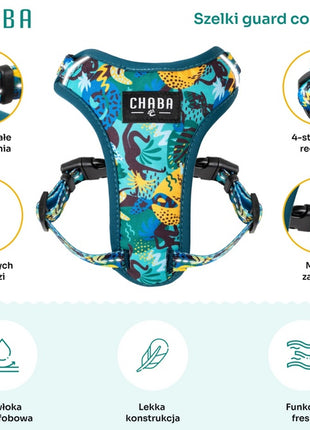 CHABA Szelki Guard Comfort Story III bezuciskowe L 2,0cm Carnival
