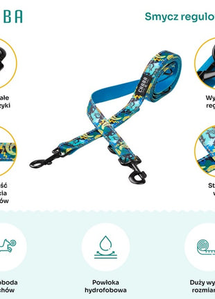 CHABA Smycz regulowana Story III S 16mm/260cm Carnival