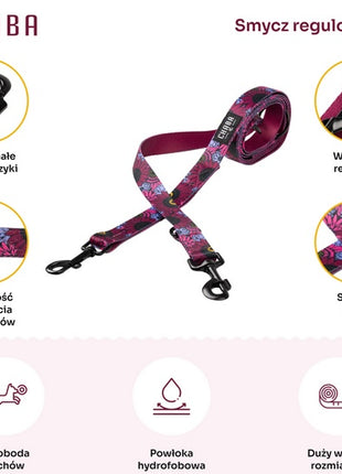 CHABA Smycz regulowana Story III S 16mm/260cm Lakota