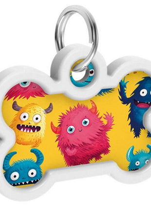 Collar WauDog Smart ID Zawieszka z QR-paszportem kość 4x3cm futrzane potwory