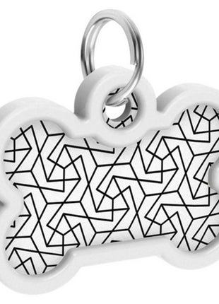 Collar WauDog Smart ID Zawieszka z QR-paszportem kość 4x3cm geometria