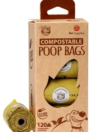 Toby's Choice BIOdegradowalne kompostowalne worki na odchody 120szt