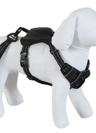 Zolux Szelki ze smyczą automatyczną Easyride M czarne