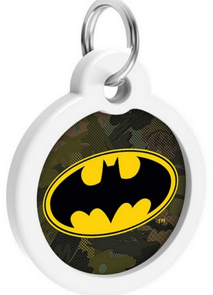 Collar WauDog Smart ID Zawieszka z QR-paszportem okrągła 3cm batman zielony