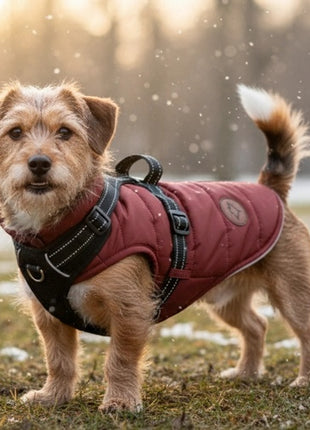 Zolux Kurtka puchowa z szelkami dla psa R.45 ceglasta