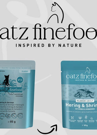 Catz Finefood Classic N.13 Śledź i Krewetki saszetka 85g