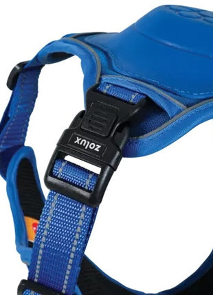 Zolux Szelki ze smyczą automatyczną Easyride M niebieskie