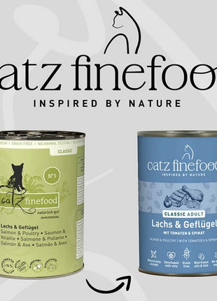 Catz Finefood Classic Łosoś i drób (N.05) puszka 400g