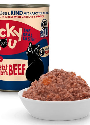 Lucky Lou Lifestage Senior Drób i wołowina puszka 400g