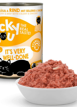 Lucky Lou Lifestage Sterilized Drób i wołowina puszka 400g