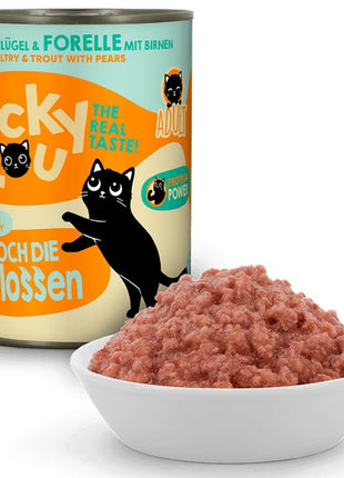 Lucky Lou Lifestage Adult Drób i pstrąg puszka 400g