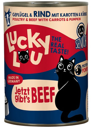 Lucky Lou Lifestage Senior Drób i wołowina puszka 400g