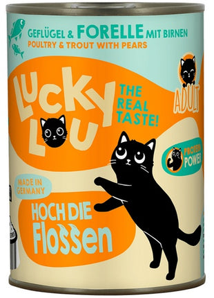 Lucky Lou Lifestage Adult Drób i pstrąg puszka 400g
