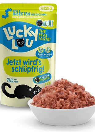 Lucky Lou Lifestage Adult Wołowina i owady saszetka 125g