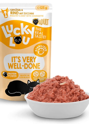 Lucky Lou Lifestage Sterilized Drób i wołowina saszetka 125g