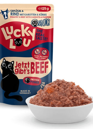 Lucky Lou Lifestage Senior Drób i wołowina saszetka 125g