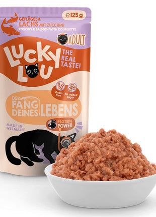 Lucky Lou Lifestage Adult Drób i łosoś saszetka 125g
